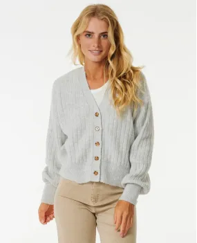 Afterglow Cardigan - Light Grey Heather