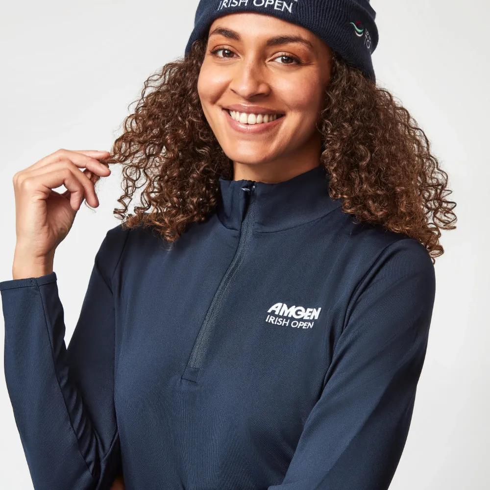 Amgen Irish Open Women's Navy 1/4 Zip Mid Layer