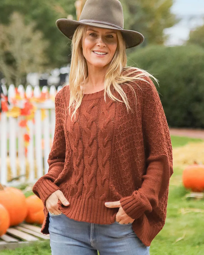 AUTUMN CABLE CREW COTTON