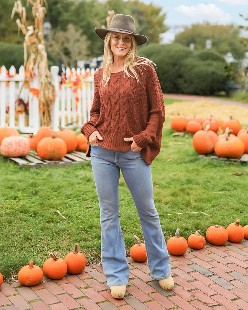 AUTUMN CABLE CREW COTTON