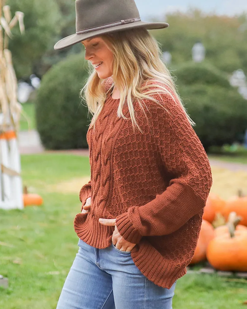 AUTUMN CABLE CREW COTTON