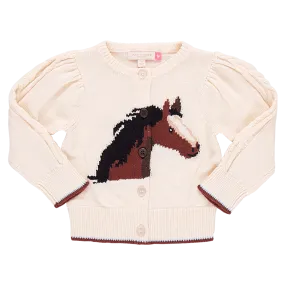 Baby Girls Cable Constance Sweater - Wild Horse