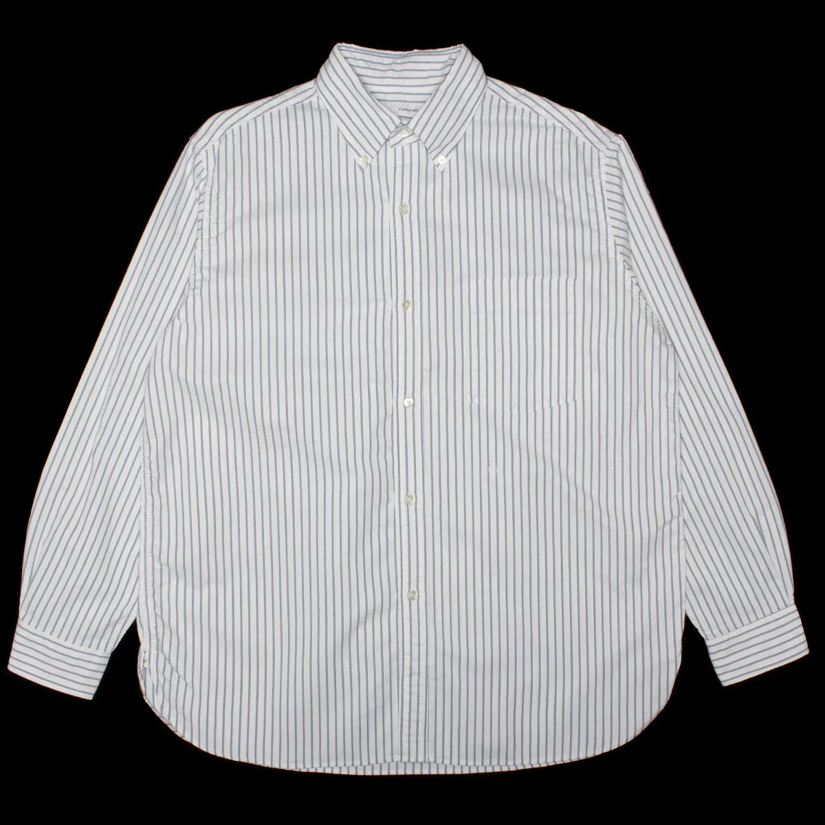 Button Down L/S Striped Wind Shirt