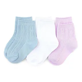 Cool Cable Knit Midi Socks