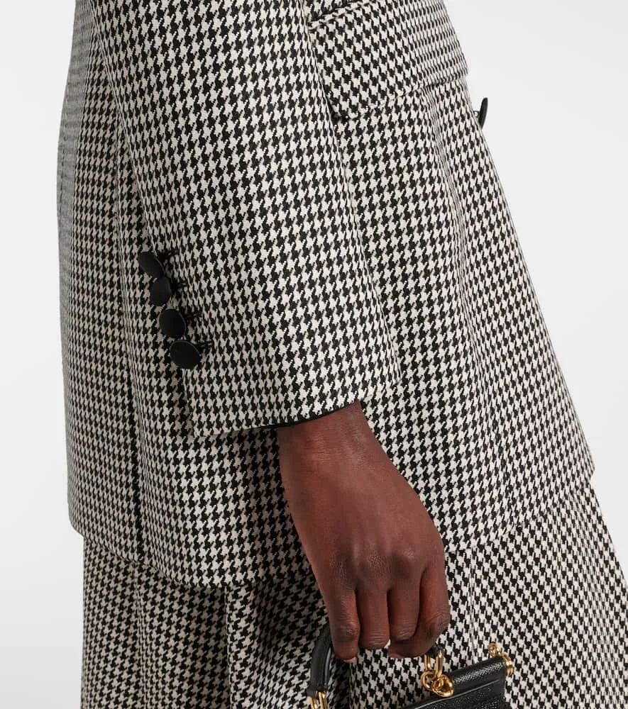 Dolce&Gabbana Houndstooth wool-blend blazer