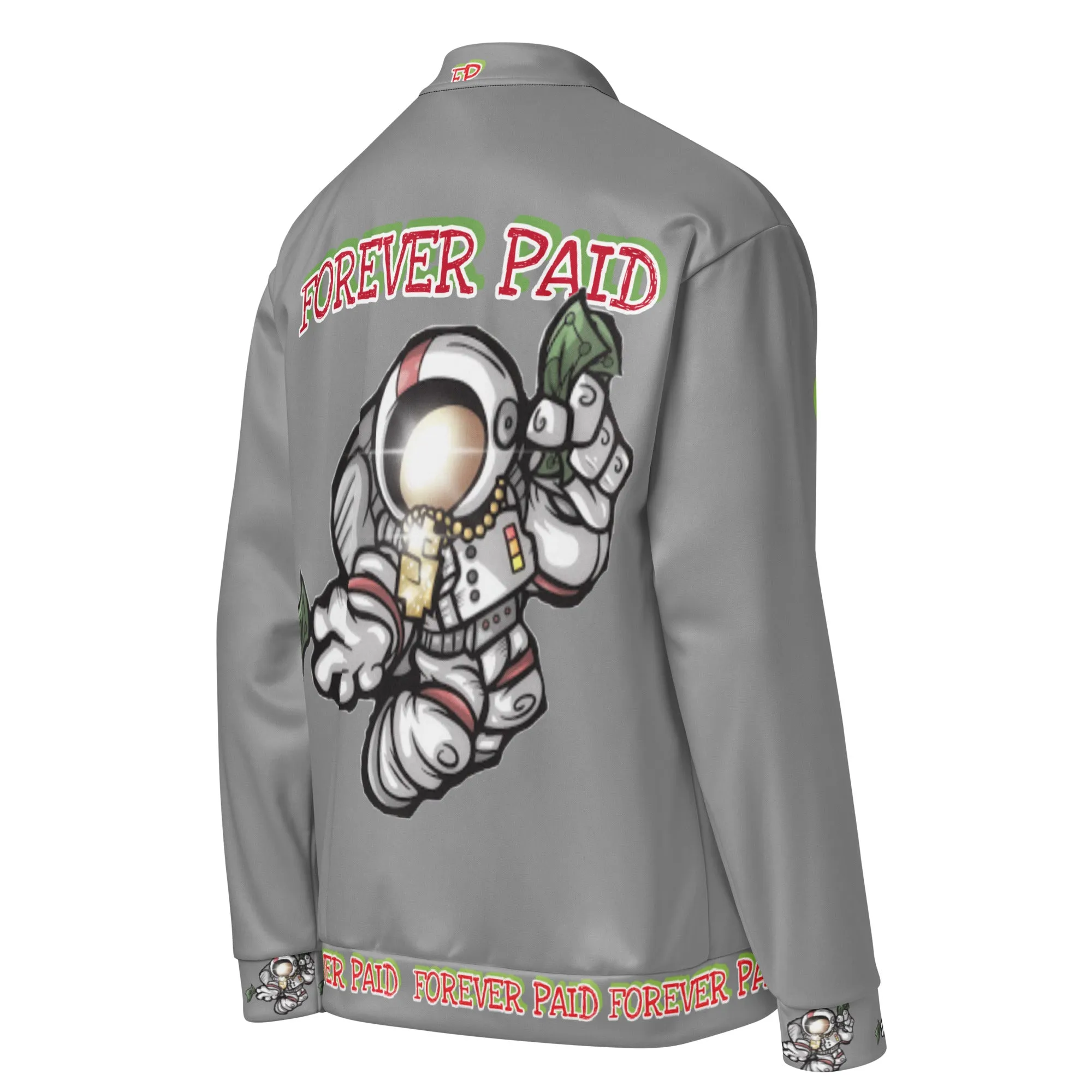 FOREVER PAID GREY Unisex Bomber Jacket