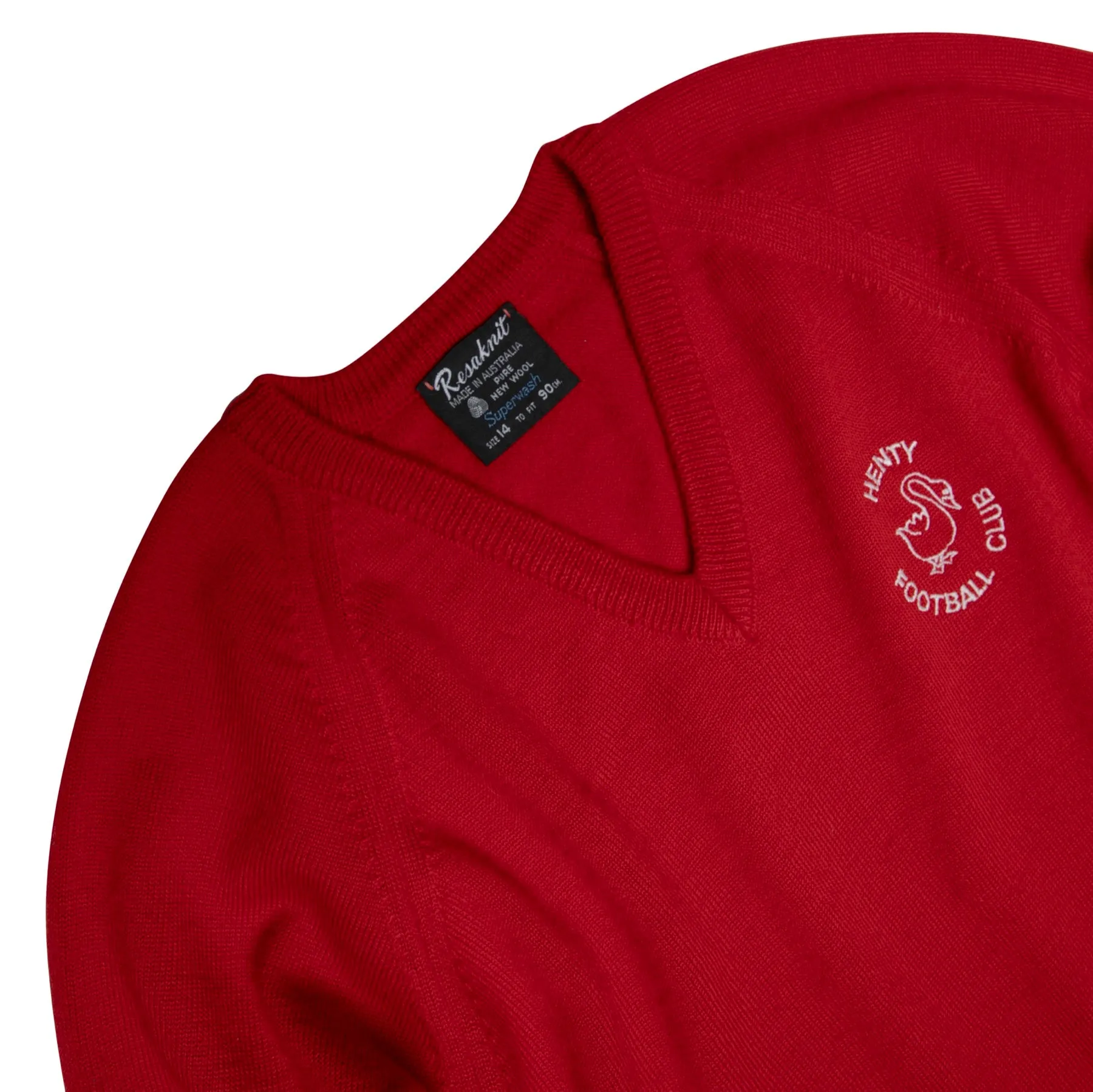 Henty Netball Club Ladder Stitch Raglan V Neck Pullover
