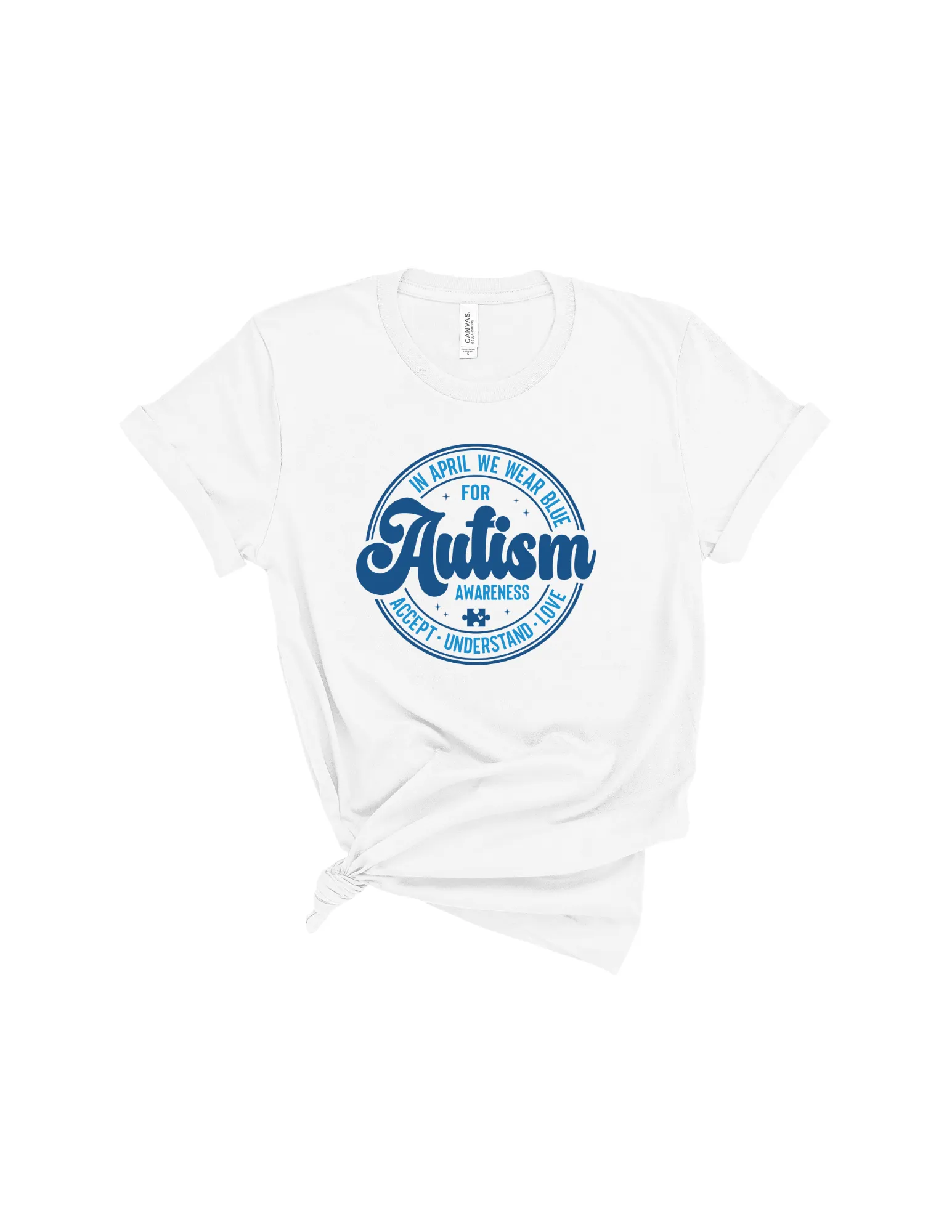 In April we wear blue - Autism Awareness v1 shirt