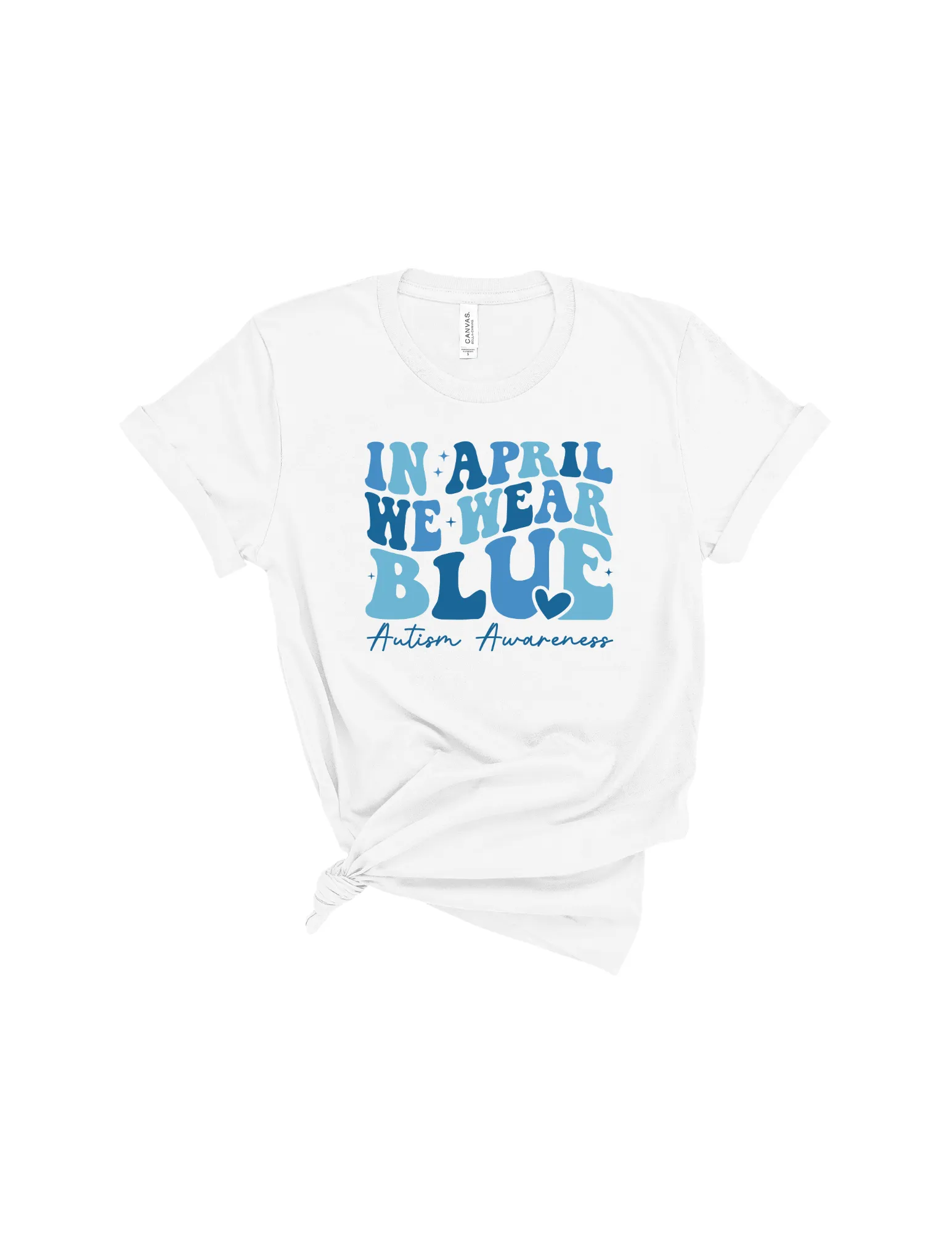 In April we wear blue - Autism Awareness v2 shirt