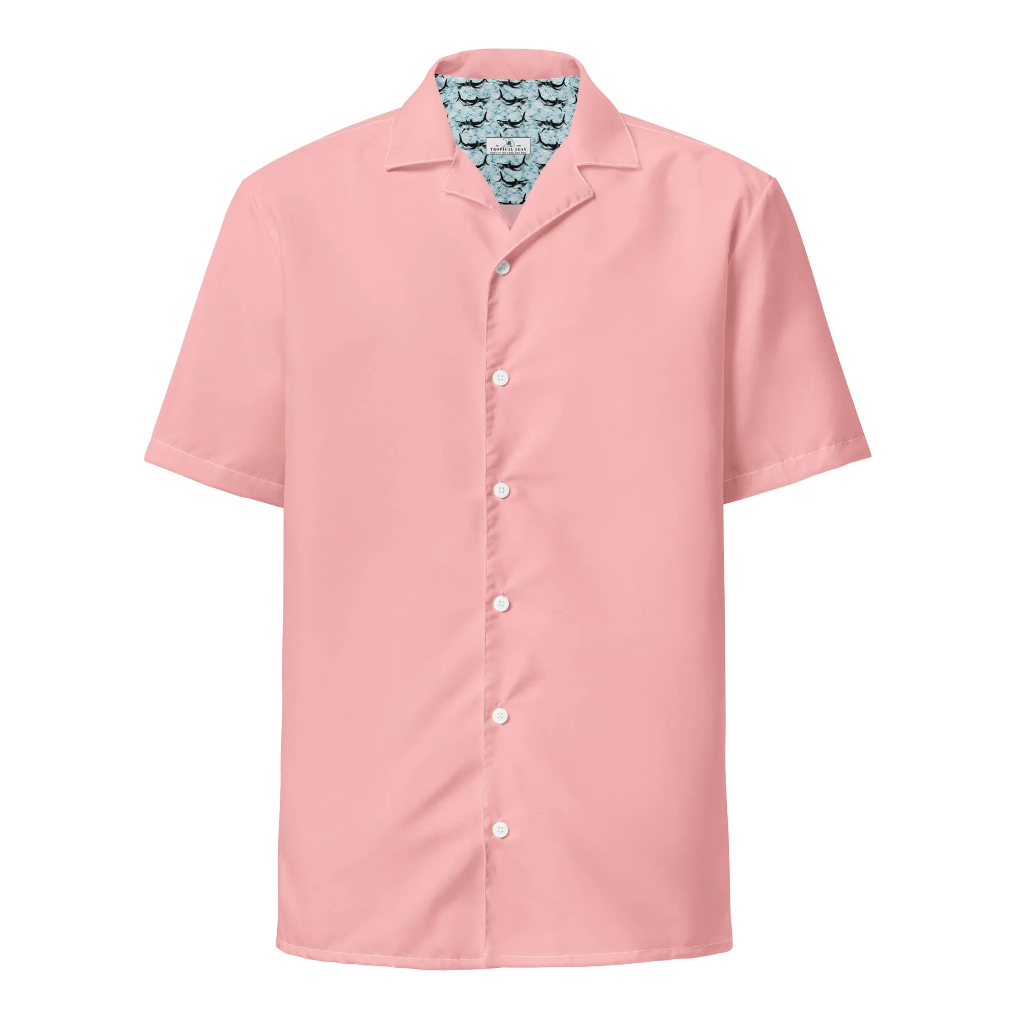 Labelless Coral Pink Button Down Camp Shirt
