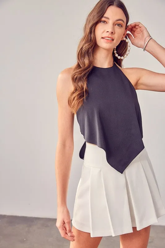 OPEN BACK TIE BOW TOP