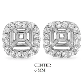 PMI 14W@2.1 32RD@0.47 6MM CUSHION EARRING JACKETS