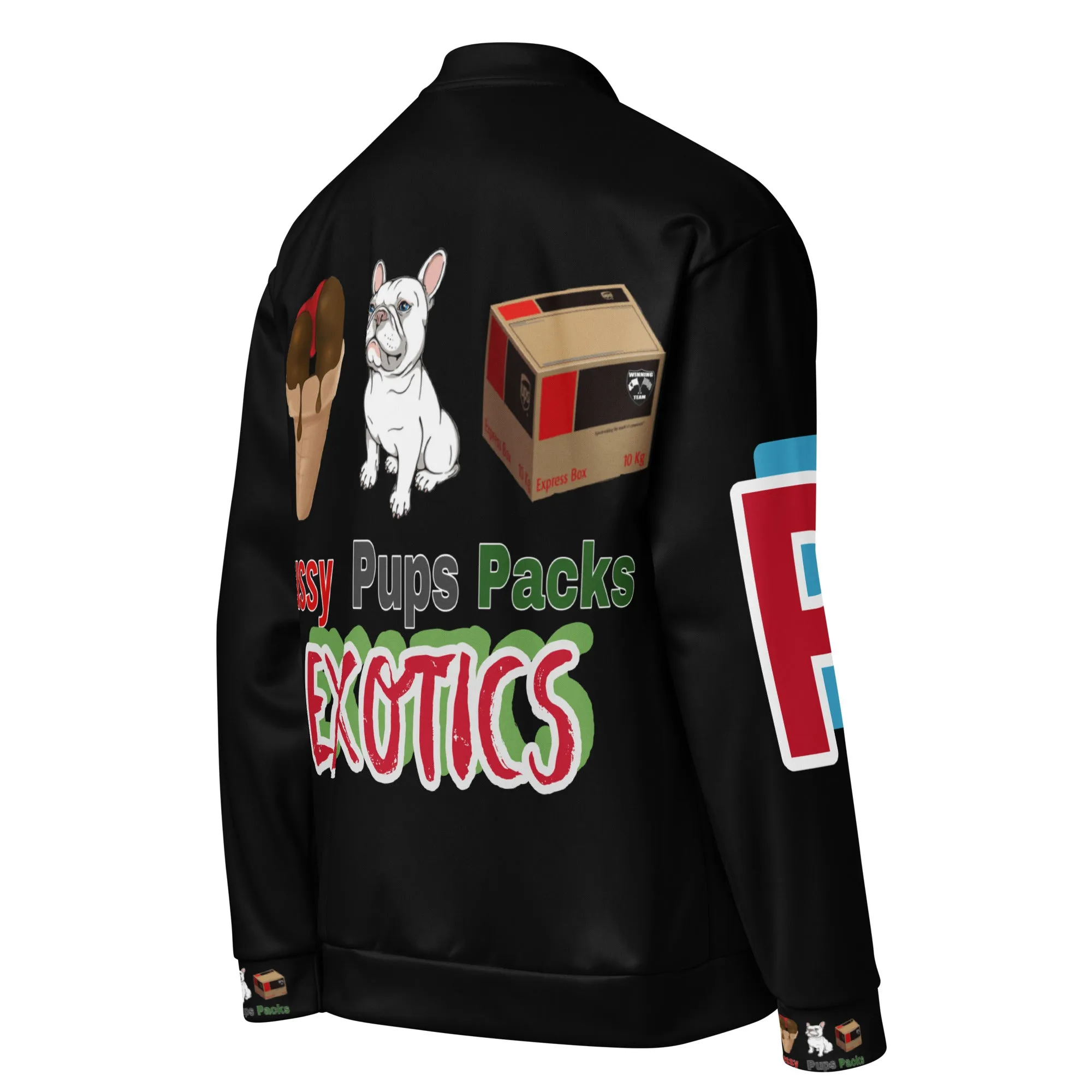 PPP BLACK Unisex Bomber Jacket
