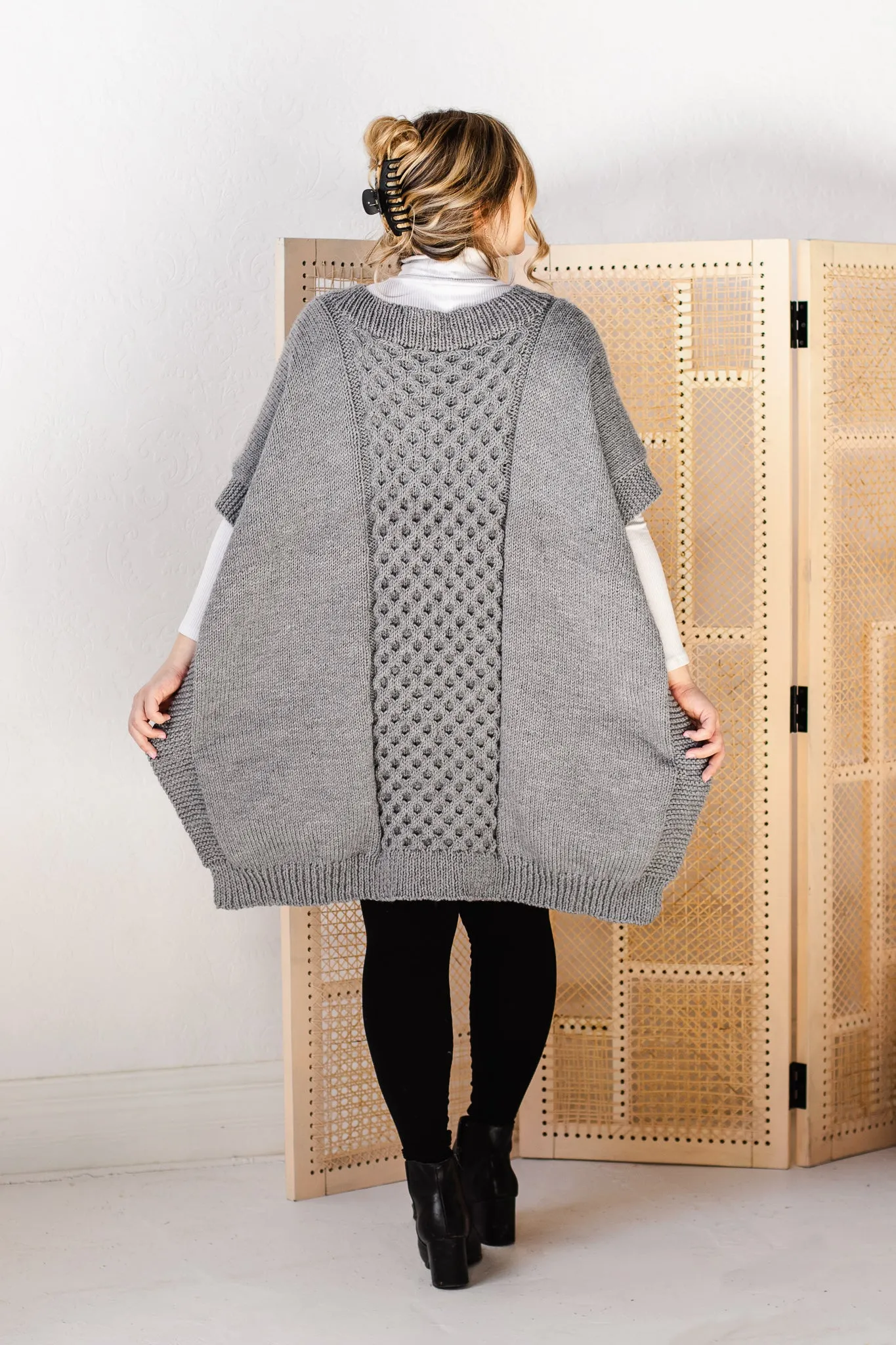 Quail Ridge Poncho Knitting Pattern