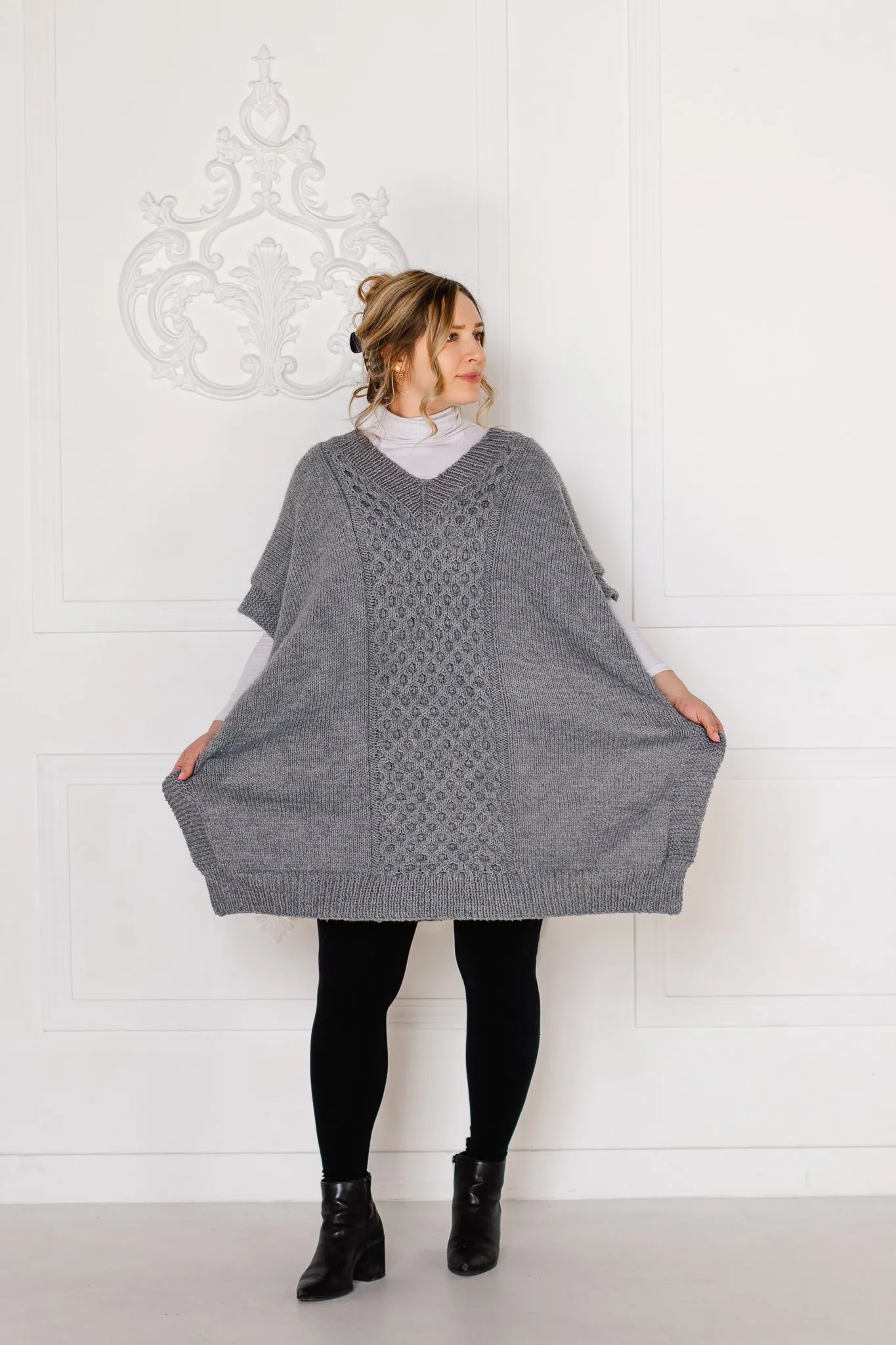 Quail Ridge Poncho Knitting Pattern