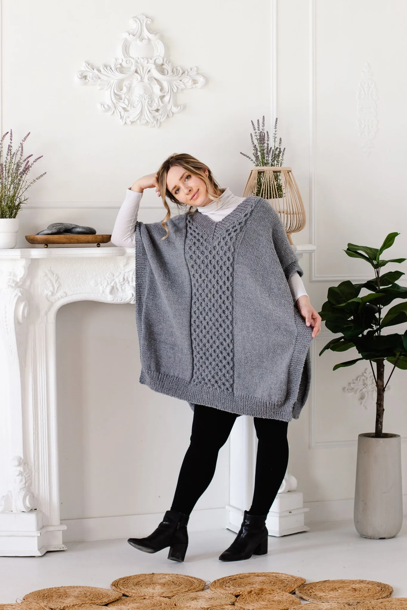 Quail Ridge Poncho Knitting Pattern