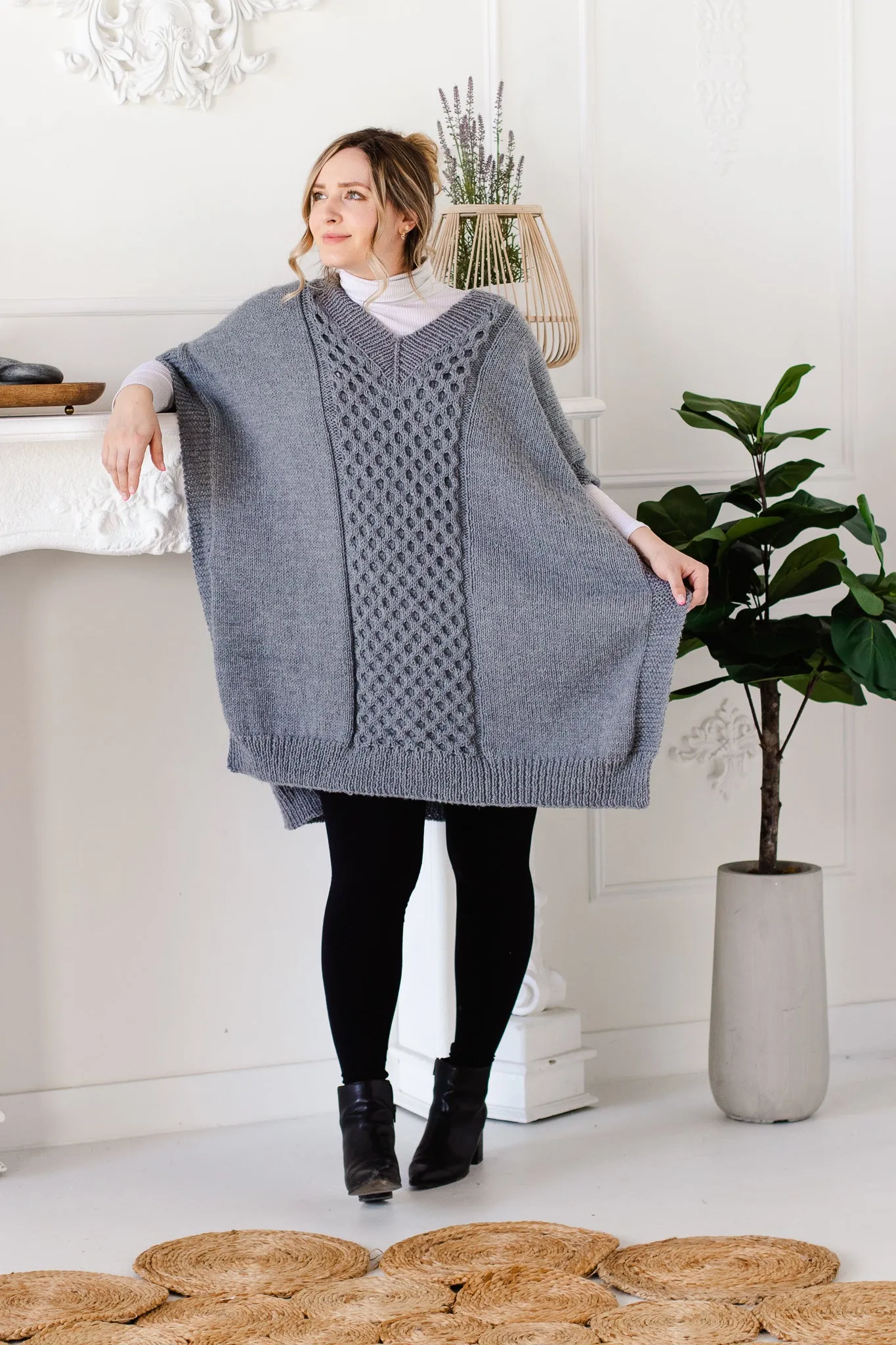 Quail Ridge Poncho Knitting Pattern